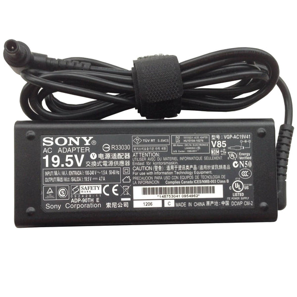 Sony 19.5V 4.7A 90W Original Charger VAIO PCG-61713L,PCG61714L,VGP-AC19V41