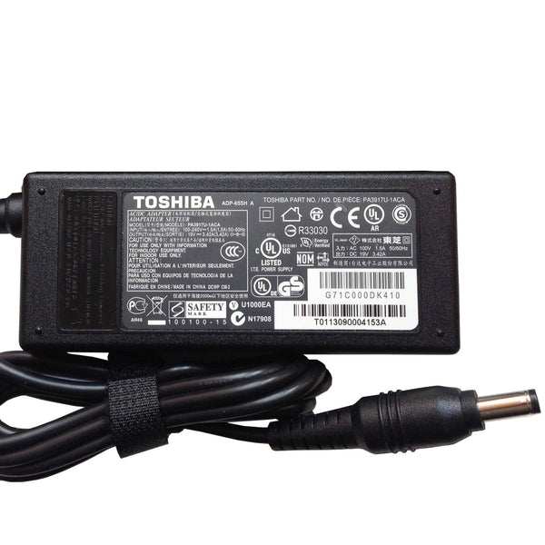 Toshiba 19V 3.42A 65W Original AC Adapter (5.5mmx2.5mm)